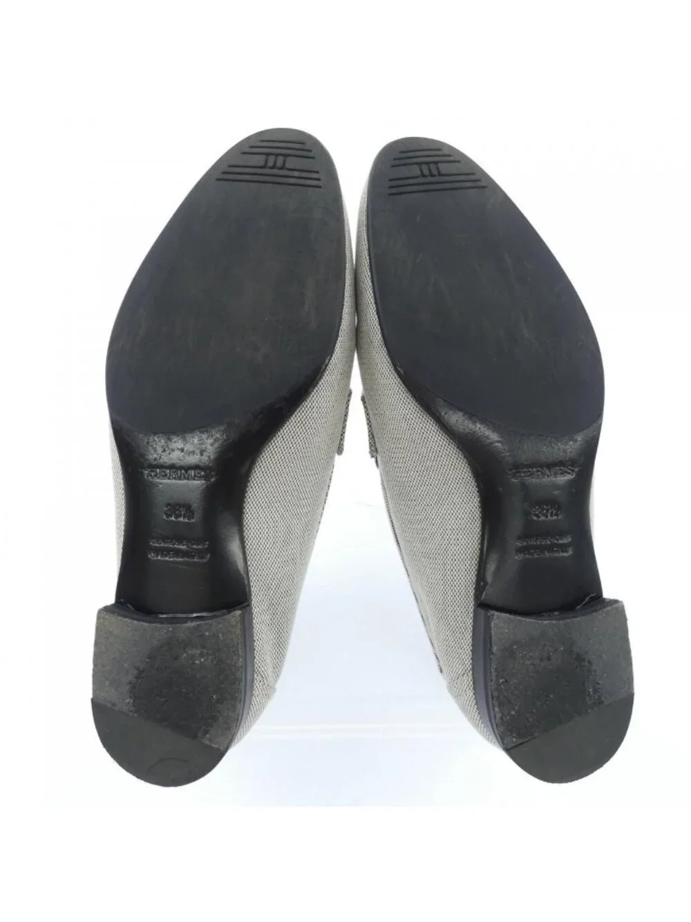Hermes Paris Toile Shoes